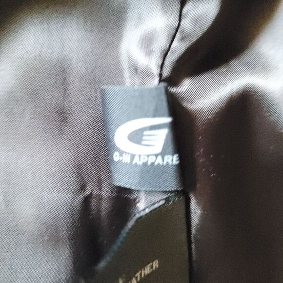 Kenneth Cole Reaction Women Size Small Chocolate Brown Leather Jacket Military - Picture 8 of 12